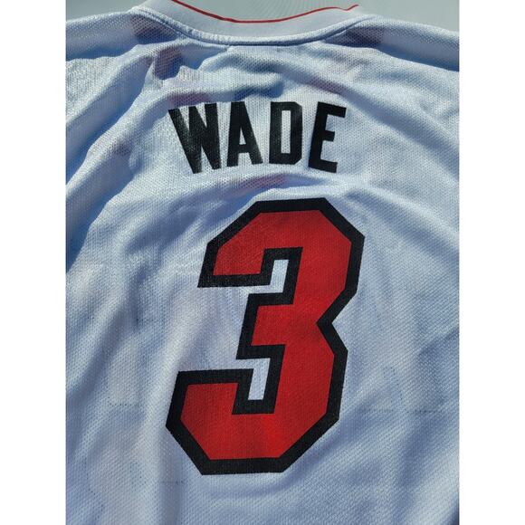 Adidas NBA Miami Heat Dwyane Wade #3 Jersey Adult Size XL - Picture 8 of 8